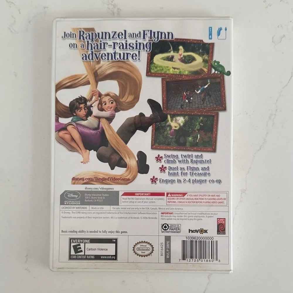 Disney Tangled Wii Game - Purple and Brown